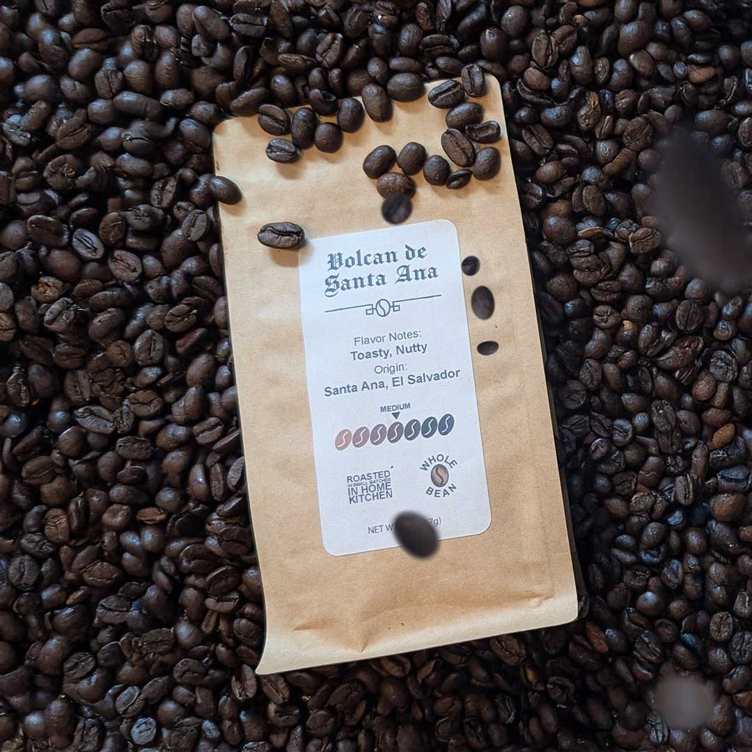 8oz bags of Volcan De Santa Ana coffee