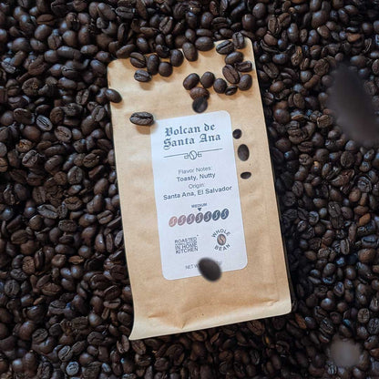 8oz bags of Volcan De Santa Ana coffee
