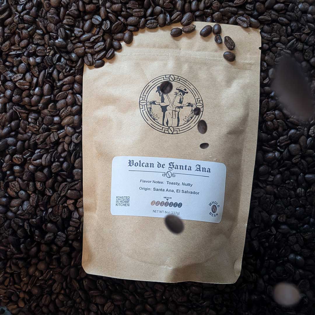 16oz bags of Volcan De Santa Ana coffee